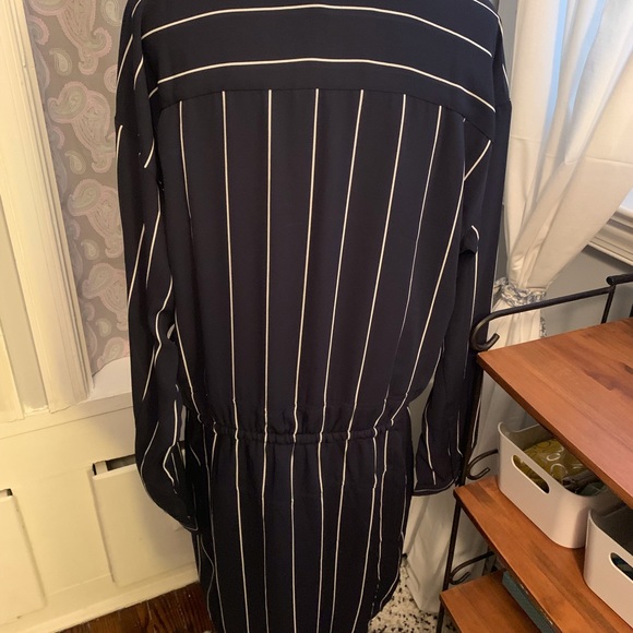 Banana Republic striped shirt dress. NWT. Sz 16 - Picture 3 of 5